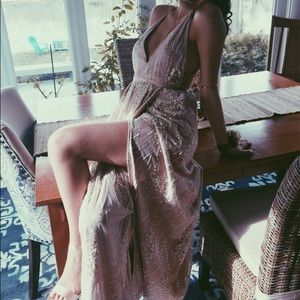 Gold Sparkle Prom Dress